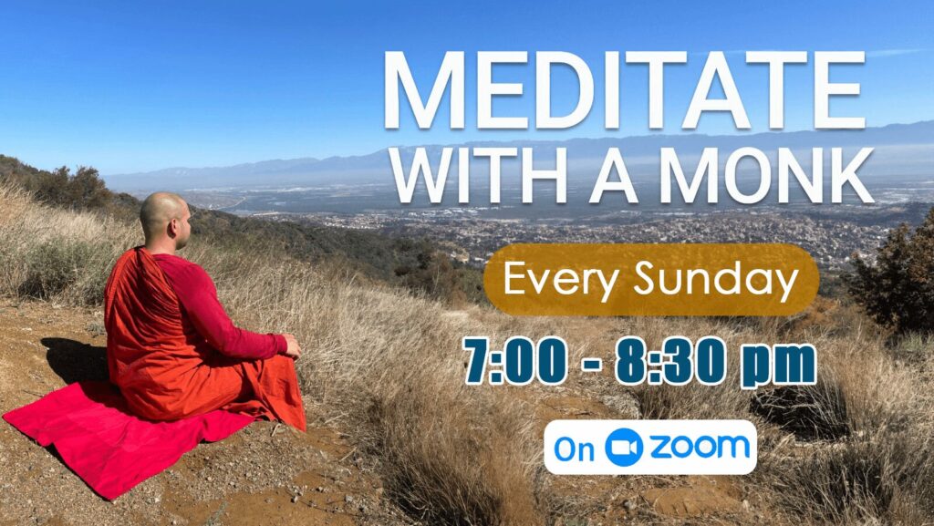 Meditate With A Monk - Zoom