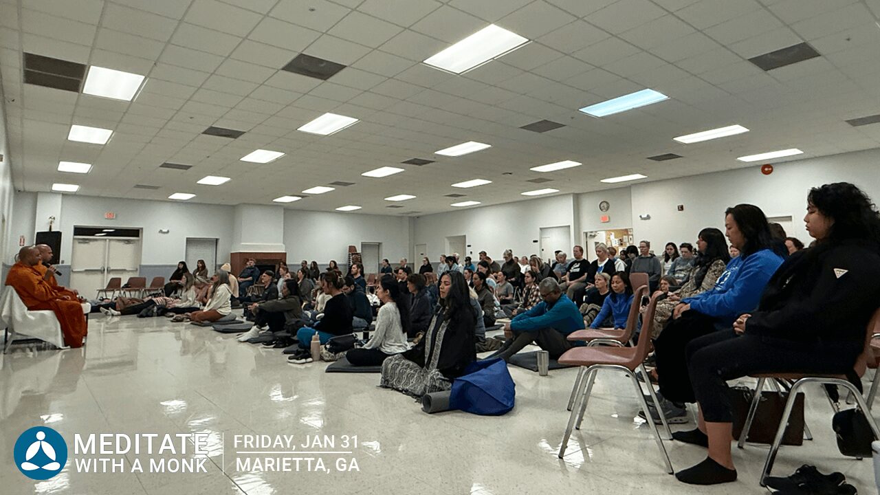 Meditate With A Monk